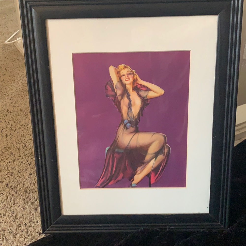 Vintage Boudoir Framed Print